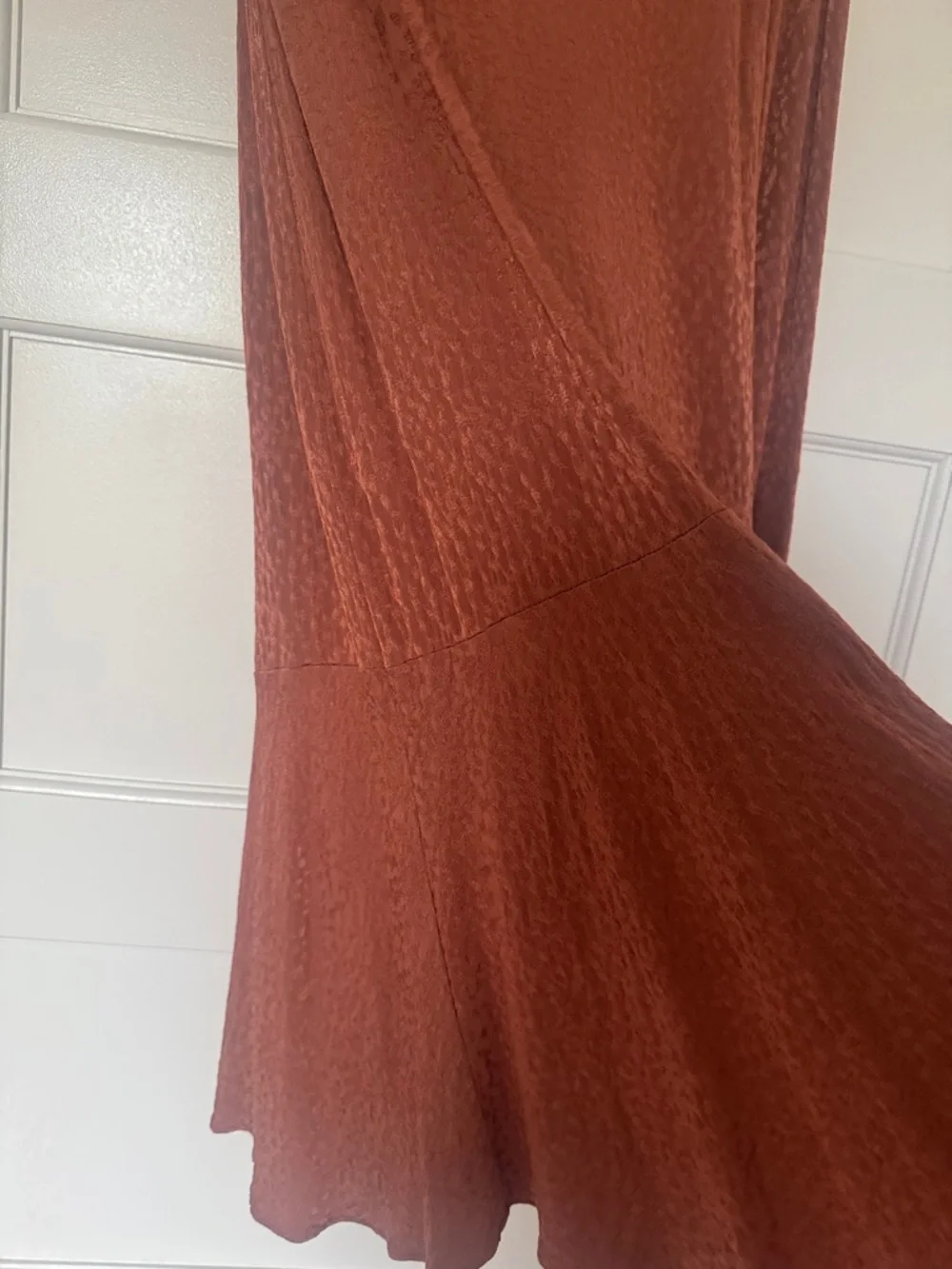 Madewell Flounce Hem Midi Skirt Cheetah Jacquard - Picture 7 of 12